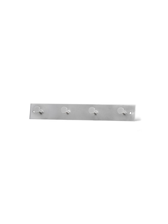 Grekon Wall-Mounted Bathroom Hook with 4 Positions Black