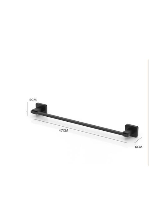 Tekno-Tel Schiene Badezimmer Einzel Wandmontage Schrauben ​47x5cm Weiß