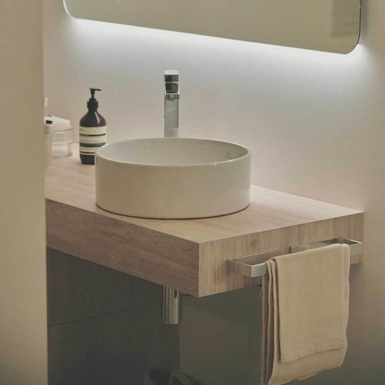 Ideal Standard Cubo Rail Баня Единична Подов с винтове Inox Сребрист