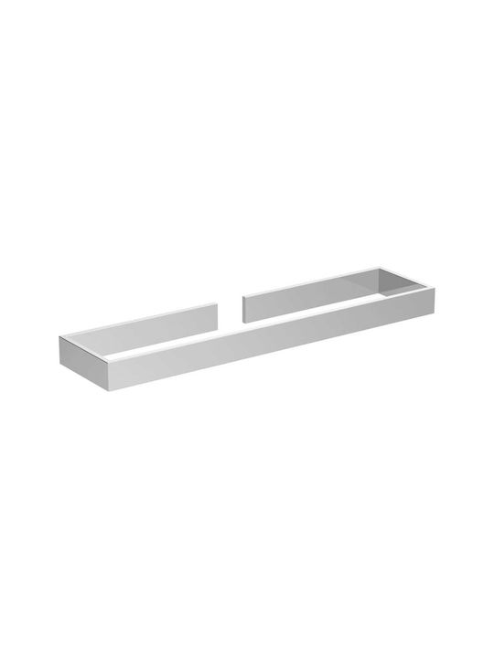 Ideal Standard Cubo Single Wall-Mounted Bathroom Rail Inox Silver