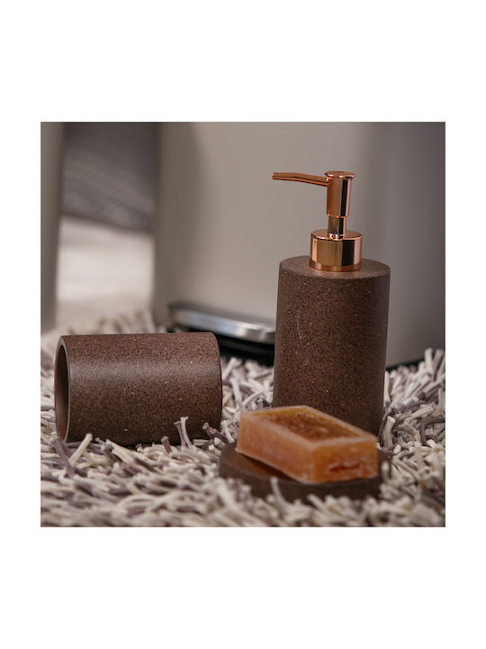 Dimitracas Lucia Ceramic Cup Holder Countertop Brown
