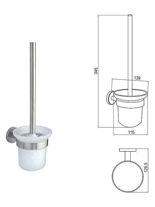 Inter Ceramic Керамична Четка За Тоалетна За Баня