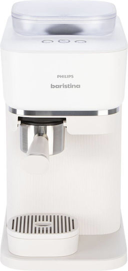Philips Baristina Automat Espressoare 1500W Presiune 16bar cu Râșniță Albă BAR300/00