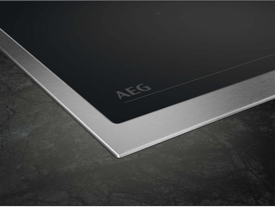 AEG Индукционен Плот с Рамка Автономен Inox с Абсорбатор и Lock Function 69.6x50.6см