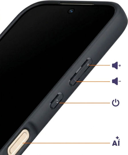 Avizar Case Honor 600 Pro Shockproof Reinforced Corners Black Transparent