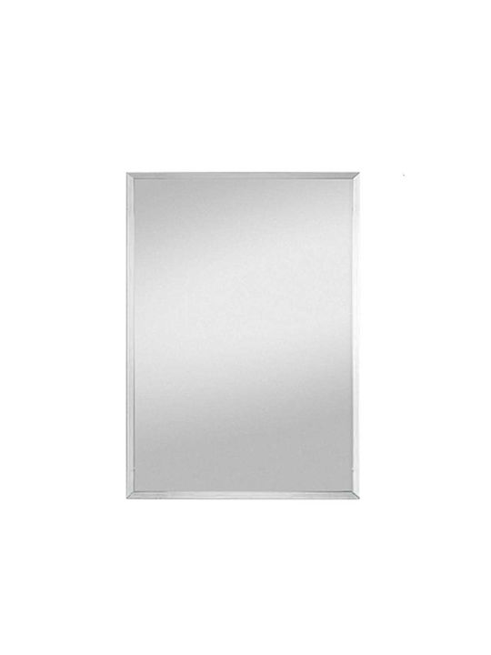 Mirrors & More Oglindă De Baie Rectangulară Din Metal Albă