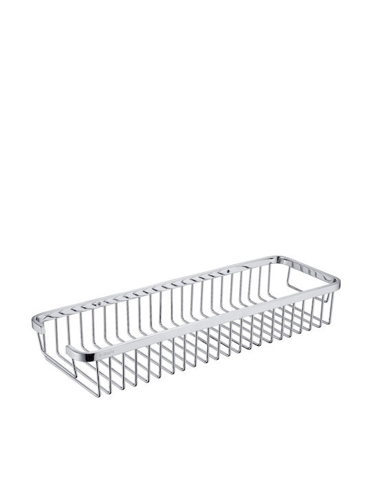 Deante Wall Mounted Bathroom Shelf Metallic Silver