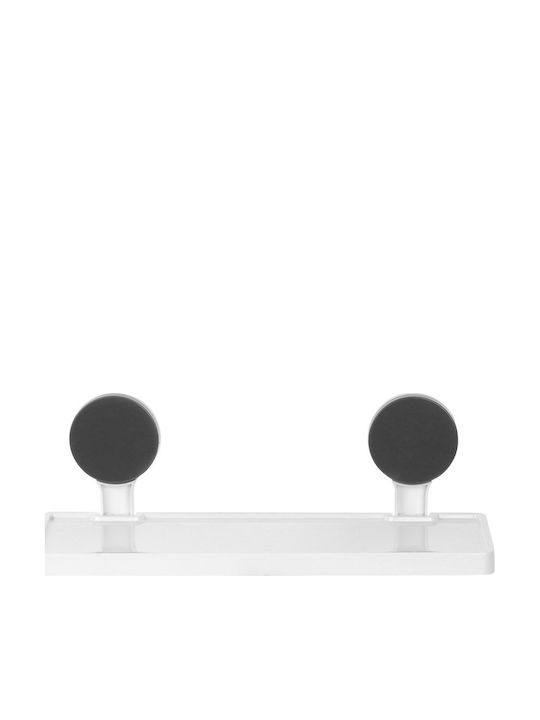 MRShome Wall Mounted Bathroom Shelf Plastic 32x11.5x11.7cm White
