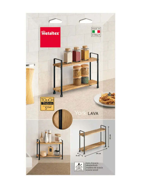 Metaltex Floor Bathroom Shelf Wooden