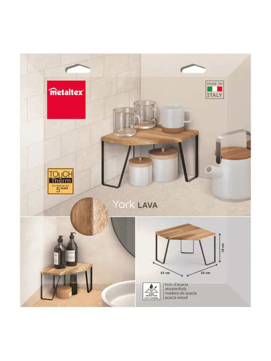 Metaltex Rafturi De Baie Colțar Din Lemn