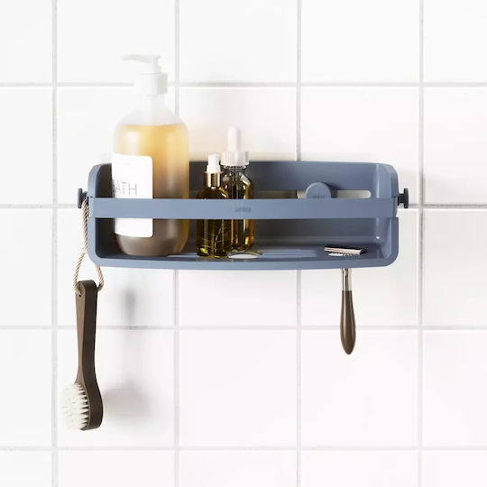 Umbra Wall Mounted Bathroom Shelf Plastic 9x33x8.6cm Blue