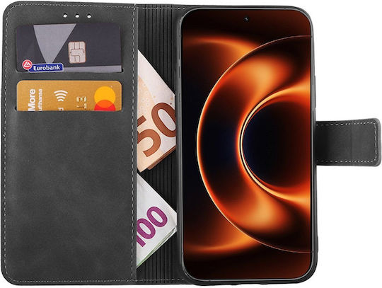 Lime Book din piele artificială / silicon Gri (Xiaomi 17 Ultra)