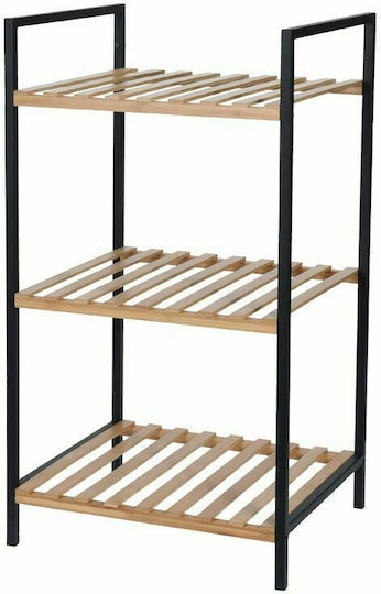 ArteLibre Επιδαπέδια Ραφιέρα Μπάνιου Bamboo με 3 Ράφια 38x32.5x70cm Καφέ ArteLibre Επιδαπέδια Ραφιέρα Μπάνιου Bamboo με 3 Ράφια 38x32.5x70cm Καφέ