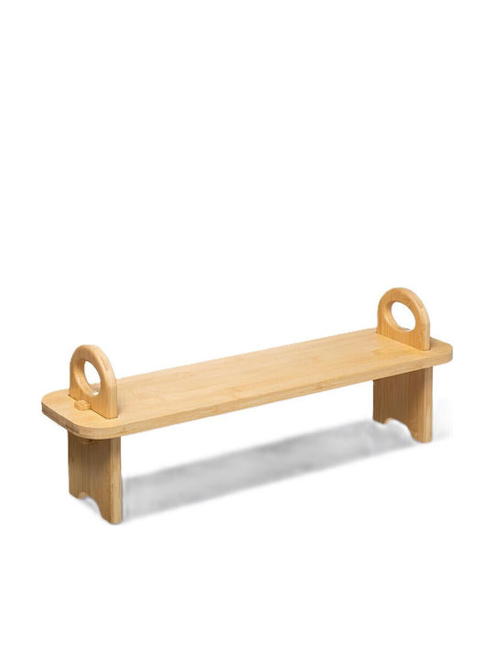 Atmosphera Επιτοίχια Ραφιέρα Μπάνιου Bamboo 59.5x16x21.7cm