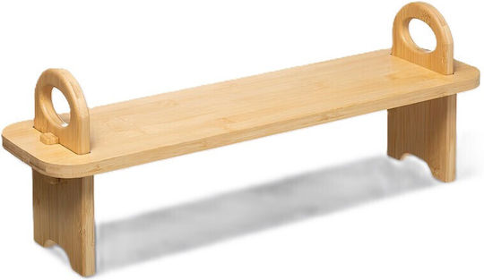 Atmosphera Wall Mounted Bathroom Shelf Bamboo 59.5x16x21.7cm