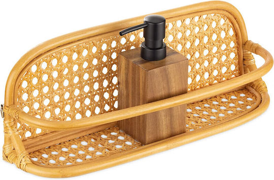 Navaris Wandmontiertes Badezimmerregal Bamboo 40x10x15cm Braune Navaris Wandmontiertes Badezimmerregal Bamboo 40x10x15cm Braune