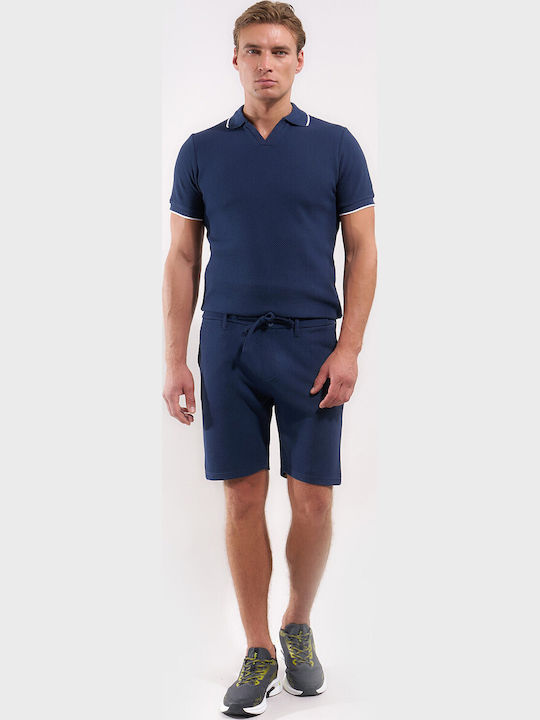 Herren Shorts Chino Blau