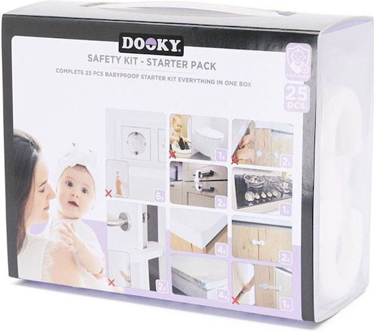 Dooky Dooky Schutzsets für Baby-Sicherheitsprodukte mit Aufkleber 25 Stück