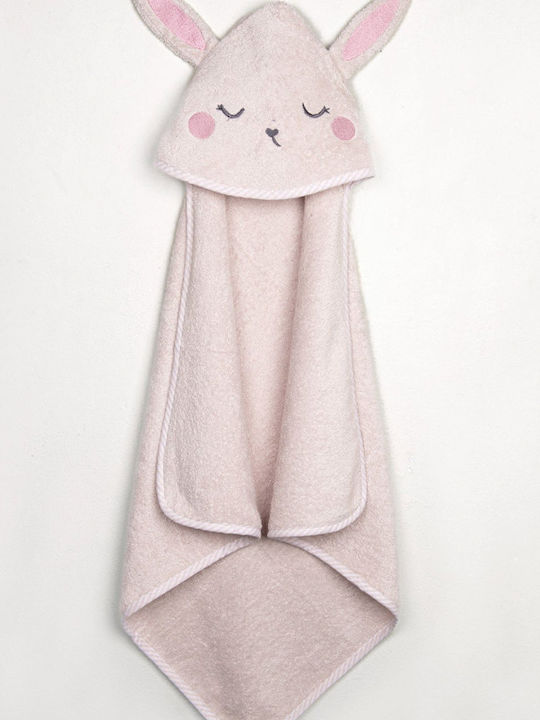 Nima Baby Hooded Towel Bathrobe Ballet Bunny Ballet Bunny 75x75cm