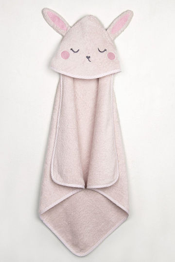 Nima Baby Hooded Towel Bathrobe Ballet Bunny Ballet Bunny 75x75cm