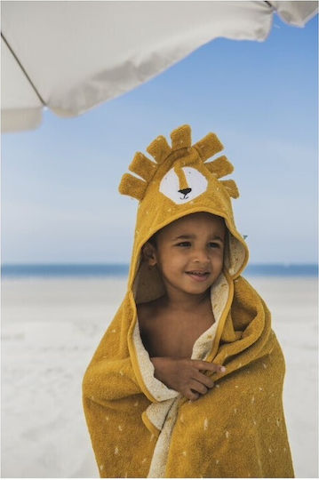 Trixie Baby Bath Towel Hooded Mr Lion Yellow 75x75cm