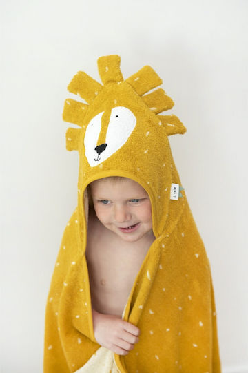 Trixie Baby Bath Towel Hooded Mr Lion Yellow 75x75cm