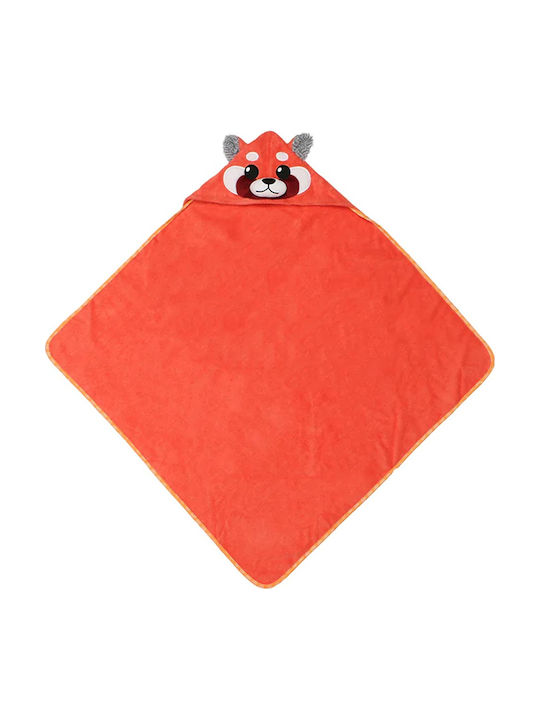 Zoocchini Baby Bathrobe-Hooded Towel Bosley The Bear Red 55x127cm