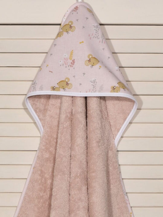 Baby Oliver Baby Bath Towel Hooded 75x75cm