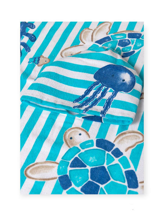 Mayoral Baby Hooded Bath Towel Blue 55x60cm