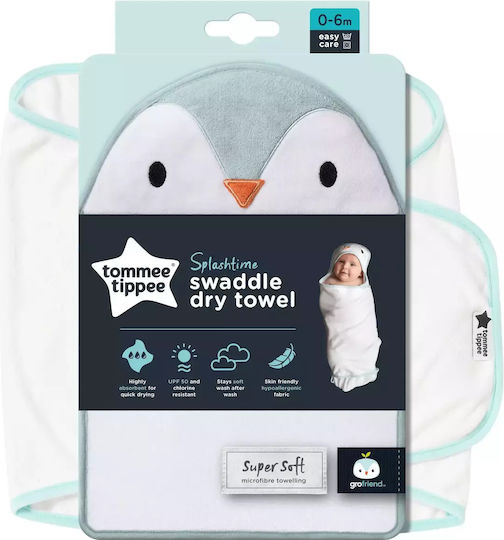 Tommee Tippee Βρεφική Κάπα-Μπουρνούζι με Κουκούλα