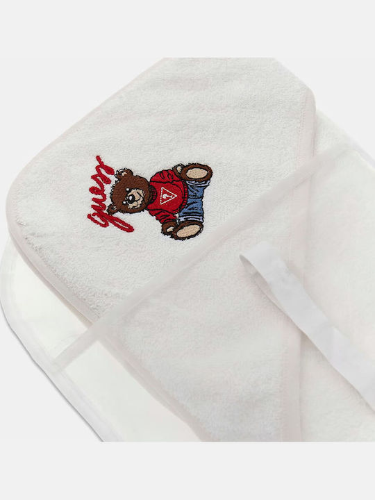 Guess Unisex Baby Bathrobe Hooded 70x70cm