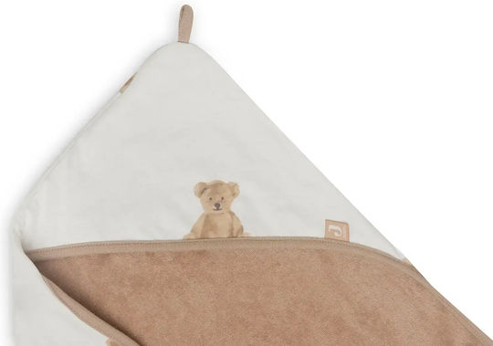 Jollein Baby-Badetuch mit Kapuze Teddy Bear 75x75cm
