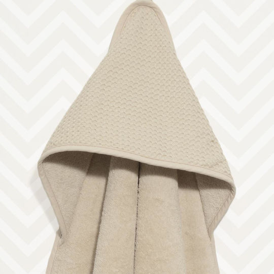 Baby Oliver Baby Bath Towel Hooded 75x75cm