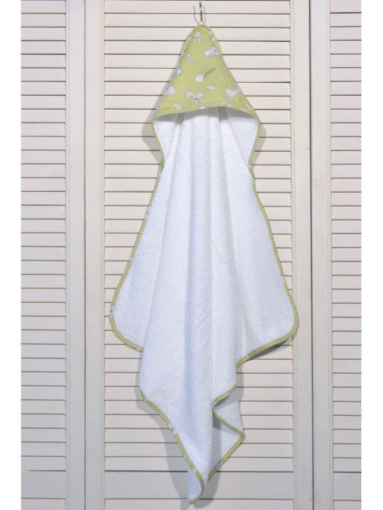 Baby Oliver Baby-Badetuch mit Kapuzen 75x75cm Baby Oliver Baby-Badetuch mit Kapuzen 75x75cm