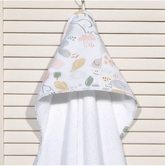 Baby Oliver Baby-Badetuch mit Kapuzen 75x75cm Baby Oliver Baby-Badetuch mit Kapuzen 75x75cm
