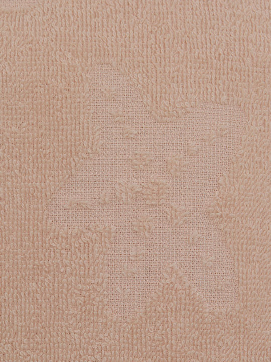 Baby Poncho Bathrobe Hooded Sea Pink 55x70cm
