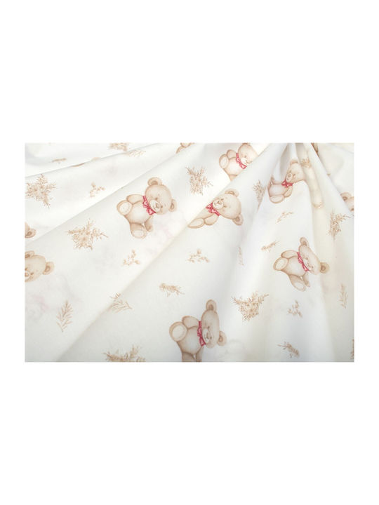 Dimcol Newborn Bear 717 Baby Underpad Cotton White 80x80cm