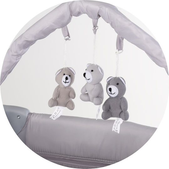 Chipolino Luna Кошара За Игра Две Нива С Маса За Повиване И Матрак 128x71cm