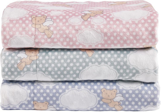 Das Home Pătură Pepinieră Swaddling pături Fleece Roz Pink 75x100cm