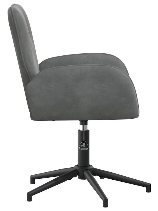 Drehbarer Besucherstuhl mit Armlehnen in Schwarz Farbe 54x55x90cm 4Stücke