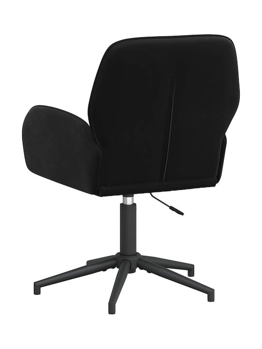 Drehbarer Besucherstuhl mit Armlehnen in Schwarz Farbe 54x55x90cm 4Stücke