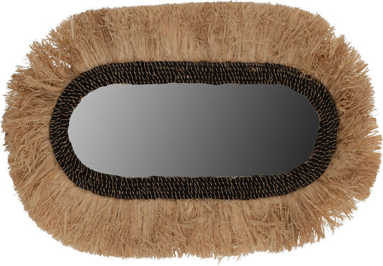 HomeMarkt HM7745 Καθρέπτης Οβάλ Μπεζ 90x55cm HomeMarkt HM7745 Καθρέπτης Οβάλ Μπεζ 90x55cm