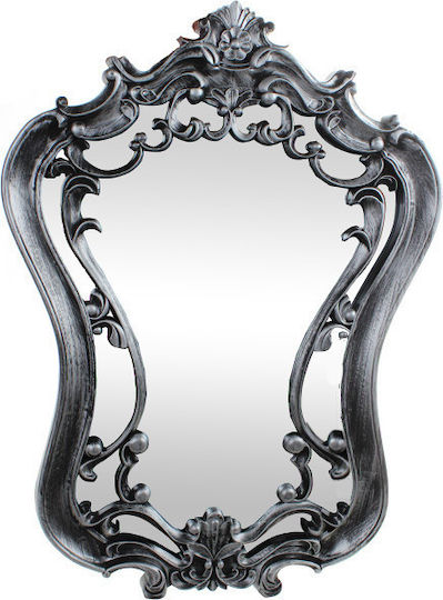 Keskor 72506 Καθρέπτης Μαύρο-Ασημί 80x59cm Keskor 72506 Καθρέπτης Μαύρο-Ασημί 80x59cm