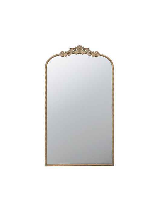 Artekko Wall Mirror with Gold Metallic Frame 106x61cm 1pcs