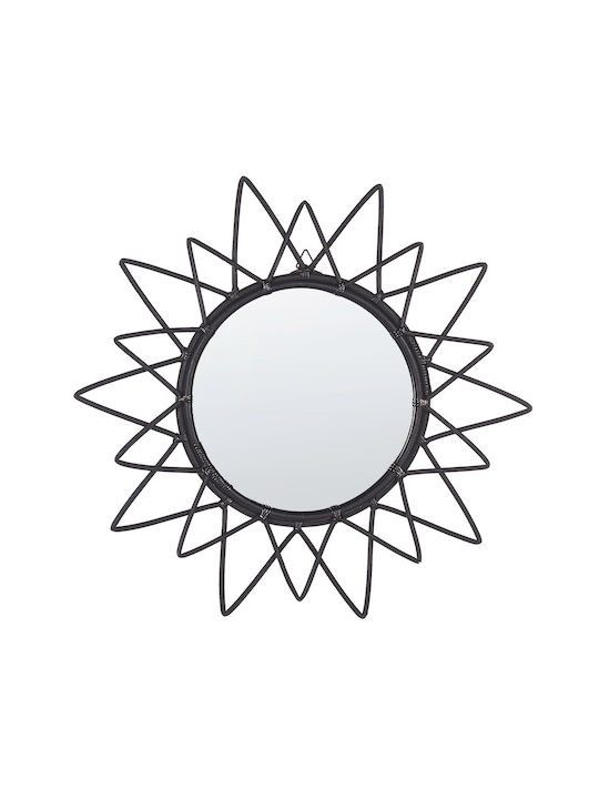 Wall Mirror 61 Cm Black Aroek