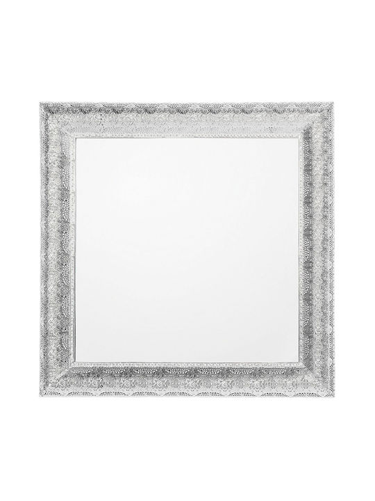 Oglindă de Perete Argintie 65 Cm Cavan