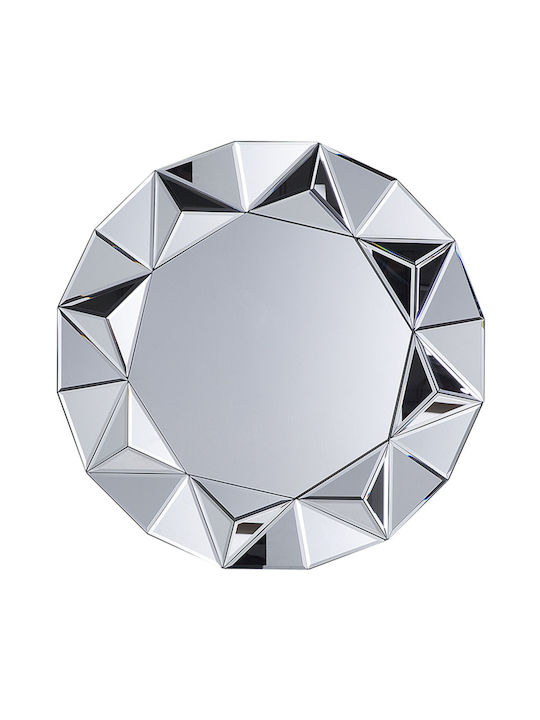70 Cm Silver Wall Mirror Habay
