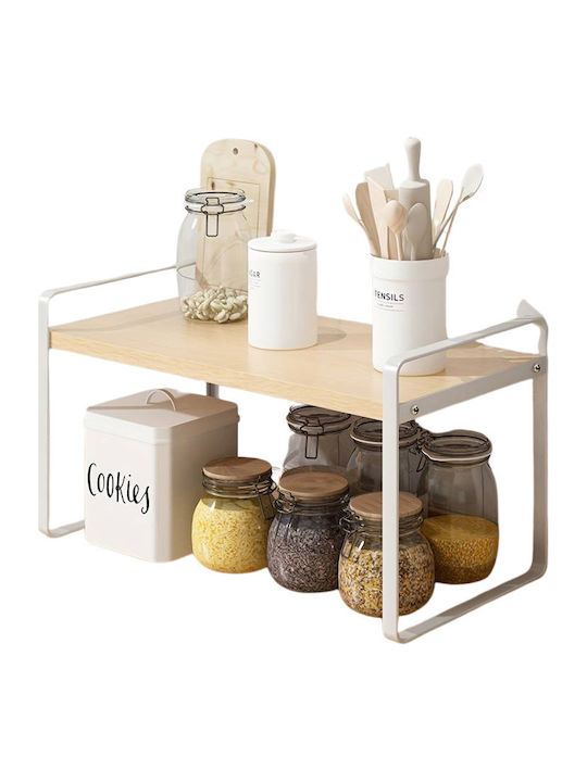 Tabletop Metal Base 30.7x20x18cm White