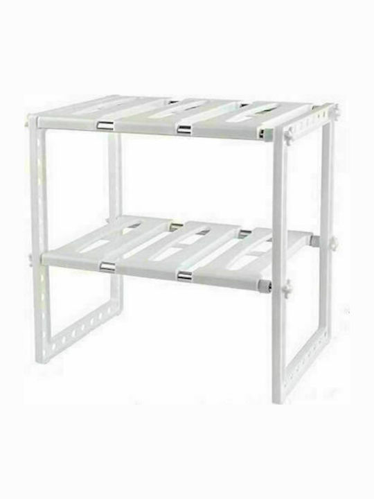 Tabletop Metal Rack 48x26x48cm White