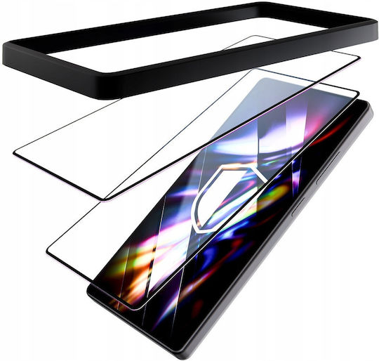 3mk Pack 2 Tempered Glass Galaxy A35 A55 Applicator Frame Black Transparent